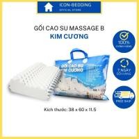 ราคา หมอนยางพาราธรรมชาติ B Diamond Pillow 38x60x11.5cm ผ่อนคลายคอ - ของแท้ By Icon-เครื่องนอน (23264576004)