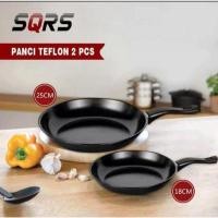 ราคา ชุดเทฟลอน 2 ชิ้น 18 ซม. และ 25 ซม. กระทะเทฟล่อน Double Fry Pan เนื้อหาเทฟลอน 2 ชิ้น (42609192754)