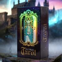 ราคา สต็อกพร้อม จัดส่งรวดเร็ว AE Wait Tarot ของแท้ Wait Tarot Plain Laser Silver Card Board Game Card Solitaire Flash Card26570415 (54758838350)