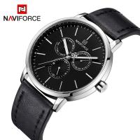 ราคา นาฬิกา นาฬิกา naviforce แท้ รุ่น NF3001 S/B สีเงินดำ สายหนัง ของแท้ 100% รับประกัน 1ปี (1718716862)