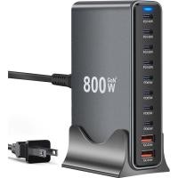ราคา 800W USB C Charger,GaN 10 พอร์ตเครื่องชาร์จ USB,Multi Plug Fast Charger แล็ปท็อปชาร์จ,PD Power Adapter ใช้งานร่วมกับ MacBook Pro/Air/Dell/iPhone/Galaxy/แล็ปท็อป/แท็บเล็ต/มือถือ (48161031625)