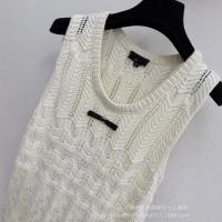 ราคา D1LH 2026New Double C Summer dress with exquisite bow and crochet hollow-out knit tank top design (53911095964)