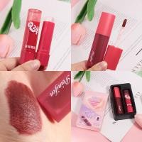 ราคา Peinifen Matte Soft Lip Mud Lip Brush Set Matte Matte Cover Lip Lines Hold Makeup Lipstick Set Box (45110933092)