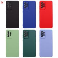 ราคา เคส สำหรับ Samsung Galaxy A72 4G 5G เคสซิลิโคนนิ่ม กันกล้อง สีพาสเทล TPU หนา (5482524657)