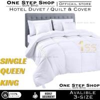 ราคา ผ้านวมเกรดโรงแรม ผ้านวม/ผ้าห่ม / Selimut Putih Set Tilam Hotel Single Queen KING White คุณภาพระดับพรีเมียม (48055864941)