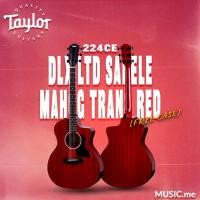 ราคา TAYLOR 224CE DLX LTD SAPELE/ MAHOG TRANS RED [FREE CASE] (27303605729)