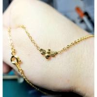 ราคา สร้อยน้องผึ้งโซ่อิตาลีนำเข้าแท้ชุบทองคำ18k (8559897999)
