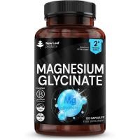ราคา Magnesium Glycinate s 1040mg of Magnesium 120 Capsules ให้ 208mg Elemental Per Service Active Ingredient UK ผลิตโดย New Leaf Products (54058940791)