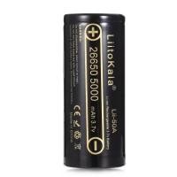 ราคา ถ่านชาร์จแท้ LiitoKala Lii-50A หัวเรียบ 5000mAh 20A 3.7V 26650 Li-Ion แบบไม่มีวงจรป้องกัน ราคาต่อก้อน (379600890)