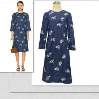 ราคา OPTi ❤️ เดรสยืนต์แบรนด์แท้จากญี่ปุ่นลายหมีbear printed denim jeans dress (43750521884)