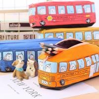 ราคา กล่องดินสอรถบัสสร้างสรรค์เครื่องเขียนนักเรียนกรณีดินสอ (45852100827)
