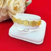 ราคา สร้อยข้อมือทองสำหรับเด็ก ความยาว 5 นิ้ว หุ้มเศษทองแท้เยาวราช ตะขอเอ็น ใส่แทนของจริงได้ ใช้ได้ทุกโอกาส ใส่อาบน้ำได้ (17179814579)