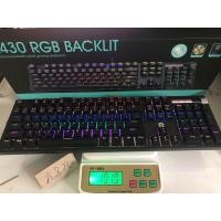 ราคา K430 RGB Mechanical Backlit Wired Gaming Keyboard OKER (6082133828)