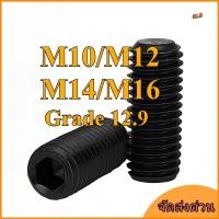 ราคา DIN913 ตัวหนอน ปลายตัด สีดำ เกรด 12.9 หกเหลี่ยม สกรู Level 12.9 Hex Socket Set Screw - สกรูตัวหนอน สีดำ เกรด 12.9 - M10/M12/M14/M16 * L= 8-60MM【ZHX-GLB-MB-1】 (41029885350)