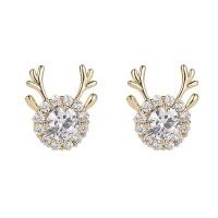 ราคา ต่างหูสตั๊ด studs ก้านเงินแท้ silver 92.5 ลายเขากวาง น่ารักมาก ต่างหูเพชร ต่างหูออกงาน ต่างหูเกาหลี (15742189467)