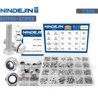 ราคา NINDEJIN 321pcs ไนลอนล็อค Nut ชุด M2-M12 สแตนเลส 552pcs ภายนอกหกเหลี่ยม Bolt ชุด M3-M6 สแตนเลสสําหรับจักรยาน (54558758881)