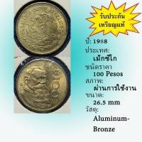 ราคา No.62273 ปี1988 Mexico เม็กซิโก 100 Pesos ต่างประเทศ ของเก่า หายาก น่าสะสม ราคาถูก (48911557292)