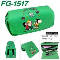 ราคา สนูปปี้ กล่องดินสอเครื่องเขียนนักเรียนผ้าใบการ์ตูนสีดํา (54610204067)