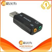 ราคา USB 2.0 to 3D Virtual Audio Sound Card Adapter Converter 5.1 Channels (Black) (2420139656)
