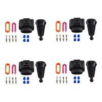 ราคา 4pcs คอยล์จุดระเบิด Connector ชุดซ่อมสําหรับ VW สําหรับกอล์ฟสําหรับ Audi A4 A6 สําหรับ Passat สําหรับ Jetta สําหรับ Polo สําหรับ Touran สําหรับ Transporter (53359204929)