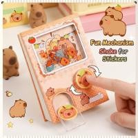ราคา Capybara Gashapon สติ๊กเกอร์โน๊ตบุ๊คเครื่องเขียนโน๊ตบุ๊คกาชาปองตาบอดไข่ของเล่น Capybara Giftlive 笔记本 (52961226024)