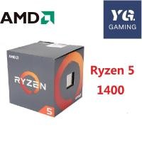 ราคา AMD Ryzen 5 1400 R5 1400 3.2 GHz โปรเซสเซอร์ CPU Quad-Core YD1400BBM4KAE ซ็อกเก็ต AM4 (51800402438)