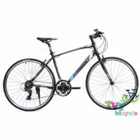 ราคา TrinX จักรยานไฮบริด รุ่น FREE 1.0 size 48 (สีดำ/เทา/น้ำเงิน) (310300826)