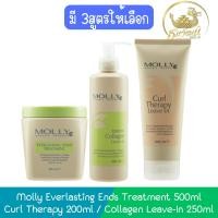 ราคา Molly Everlasting Ends Treatment 500ml / Curl Therapy 200ml / Collagen Leave-In 250ml มอลลี่ บำรุงผม (25971966756)