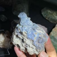 ราคา BA347 บลูอาเกต ( Blue Agate ) ตรงปก ของแท้ หินแร่ หินธรรมชาติ แร่ ของสะสม หินมงคล หินนำโชค หินเสริมดวง หินสะสม (41661166616)