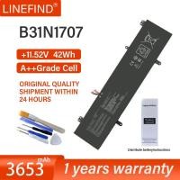 ราคา แบตเตอรี่แล็ปท็อป B31N1707สำหรับ ASUS VivoBook S14 S410UQ S410UN S41OUN X411UN S4100VN S4200U X411UA X411UF (28407428400)