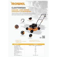 ราคา ROWEL รถเข็นตัดหญ้า รุ่น CJ20TSWD55 เครื่องยนต์ 4จังหวะ 5แรงม้า เครื่องยนต์ Honda GXV160 ปรับระดับตัดสูง-ต่ำได้ 12ระดับ (28387103464)