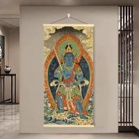 ราคา โคมไฟห้องนั่งเล่นแขวนภาพวาดรูปปั้นพระพุทธรูปแปดทิศทาง God of Wealth ภาพวาด (54810687292)