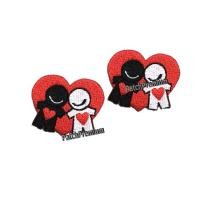 ราคา คู่รัก หัวใจ ไซส์เล็ก - ตัวรีด (Size S) ตัวรีดติดเสื้อ (1302575898)