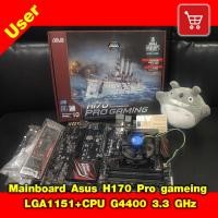 ราคา Mainboard Asus H170 Pro gameing LGA1151+ ฝาหลังครบ ประกัน synnex ถึง 06/20 + CPU G4400 3.3 GHz (5909506302)