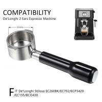 ราคา 51mm Bottomless Portafilter 2 หูสําหรับ Delonghi ECP3420/EC155/BCO430/EC260, Espresso Portafilter อะไหล่ (53007614726)