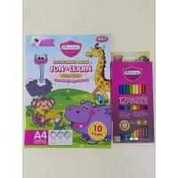 ราคา Stok Sedia MasterArt A4 Buku Mewarna Fun & Learn /MasterArt A4 หนังสือสนุกและเรียนรู้ (46354842072)