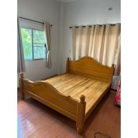 ราคา เตียงหลุยไม้สักแท้100%((ส่งฟรียกเว้นภาคใต้มีค่าจัดส่ง)) (3410529472)