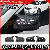 ราคา ฝาครอบกระจกมองข้าง อุปกรณ์เสริม Vios gen2 XP90 2007-2013/Yaris 2006-2013/Corolla Altis 2008-2013 คุณภาพสูงคาร์บอนฝาครอบก (57008493444)