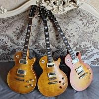 ราคา กีตาร์ไฟฟ้า แฮนด์เมด ลาย Gibson Les Paul Garry Moore Relic Honey Sunburst สไตล์วินเทจ (21480771141)