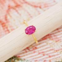 ราคา [PCPY Jewelry] แหวนทับทิมแท้ ทองคำแท้18K (ทอง75.0%) มีการ์ดรับประกันสินค้า [18KPRG263] (20468907409)