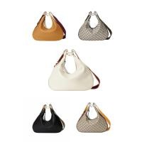 ราคา แท้ 100%/GUCCI/กระเป๋าผู้หญิง/Attache Crescent Leather/กระเป๋าสะพาย/กระเป๋าสะพายข้าง (28377757603)