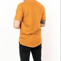 ราคา เสื้อยืดลองไลน์ผู้ชายสีเหลืองสีเหลือง (57510507790)