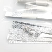 ราคา กระดาษพับดาว เงาวาววับ กระดาษเรนโบว์จำนวน 50 แผ่น สี silver (14894682270)