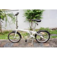 ราคา จักรยานพับได้ญี่ปุ่น - ล้อ 20 นิ้ว - เกียร์ 7 สปีด - อลูมิเนียม - Dahon Route - สีขาว [จักรยานมือสอง] (51411674363)