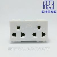 ราคา CHANG : Y-Series เต้ารับกราวด์คู่ รหัส PCH-904 กับ PCH-904N (4105129097)