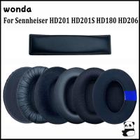 ราคา WONDA แผ่นรองหูฟัง,นุ่มเปลี่ยนหูเบาะ,สบายหน่วยความจําโฟมชุดหูฟัง Earmuff สําหรับ Sennheiser HD201 HD201S HD180 HD206 หูฟังอุปกรณ์เสริม (49410880444)
