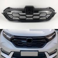 ราคา คุ้มค่า สีดําด้านหน้า Racing Grille สําหรับ Honda CRV 2017 2018 2019 กันชน TOP Lower ตาข่าย Chrome Grill รถอุปกรณ์เสริมรถจัดแต่งทรงผม (57761629885)