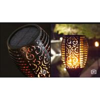 ราคา **ขนาดใหญ่** โคมไฟพลังงานแสงอาทิตย์ ไฟปักสนามพลังงานแสงอาทิตย์ แสงสีส้ม (14548312004)