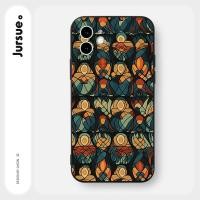 ราคา JURSUE เคสไอโฟน เคสซิลิโคนนุ่มกันกระแทกน่ารักตลก เคสโทรศัพท์ สีดำ Compatible for iPhone 17 16 15 14 13 12 11 Pro Max SE 2020 X XR XS 8 7 Plus xsmax 6splus 7plus 8plus พลัส Y4208 (23456011087)