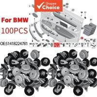 ราคา 100 ชิ้น คลิปยึดขอบรถยนต์และคลิปยึดแผงประตู 51418224781 สําหรับ BMW E88 F45 E36 E46 E90 E91 F32 F33 F82 E60 E61 X1 E84 X3 คลิปตัวยึดในรถยนต์ (53809131720)
